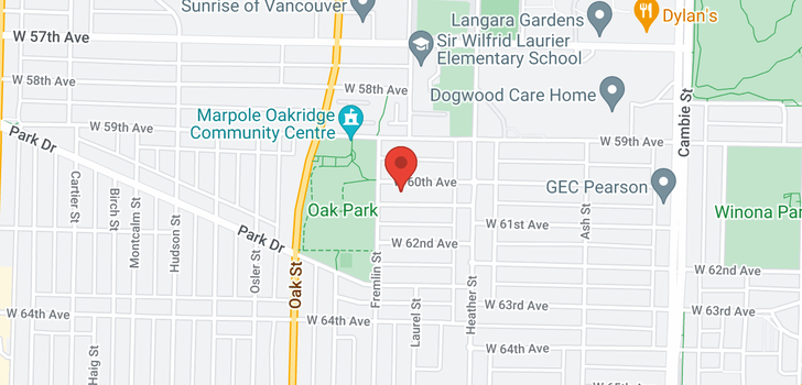 map of 871 W 61ST AVENUE